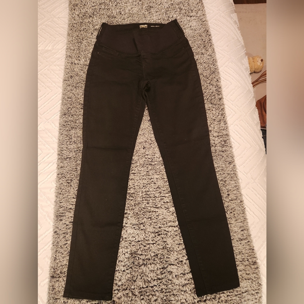 Signature by Levi Strauss Maternity Skinny Black Jeans